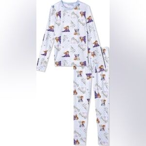 NWT- Cuddl Duds Frozen Girls Thermal Underwear Set -Long John - size 10/12